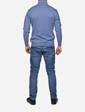 Maglione elegante con collo alto e cerniera - Yves Enzo