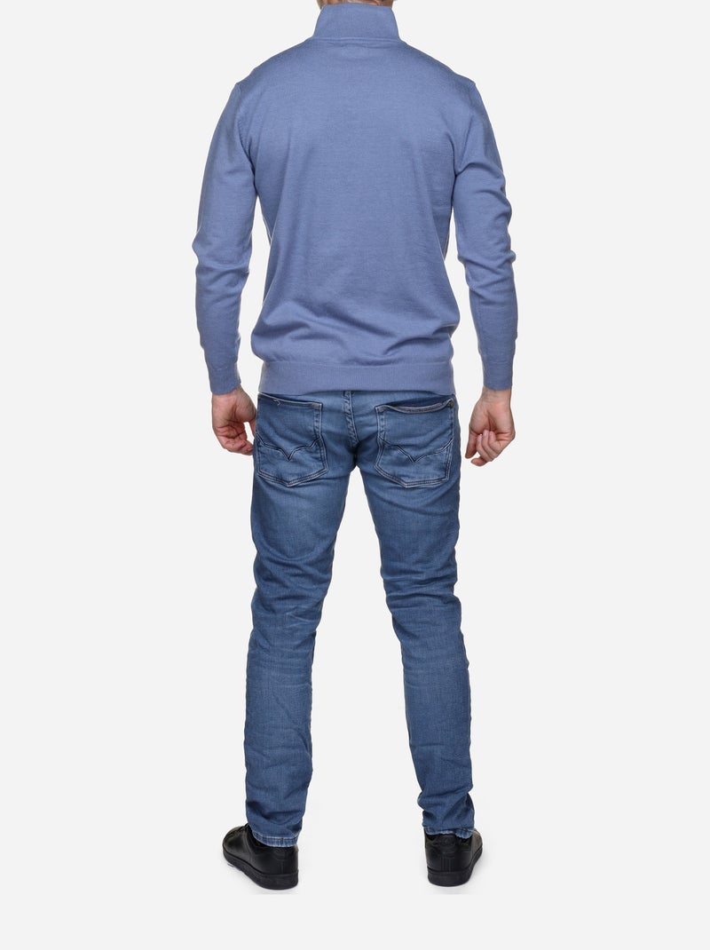 Maglione elegante con collo alto e cerniera - Yves Enzo Indaco - Kiabi