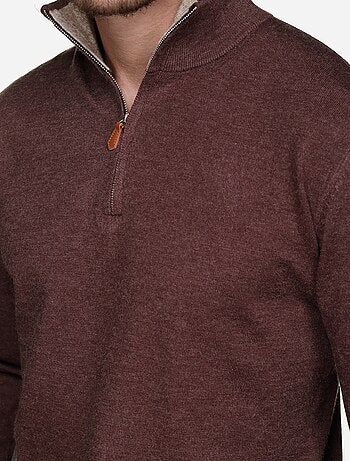 Maglione elegante con collo alto e cerniera - Yves Enzo