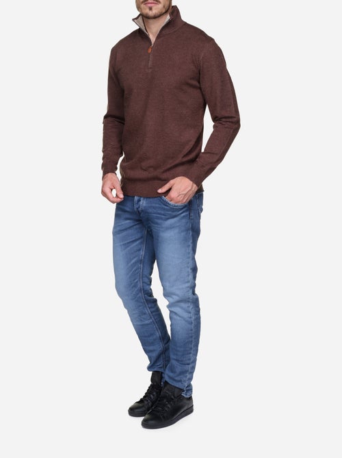 Maglione elegante con collo alto e cerniera - Yves Enzo - Kiabi Maglione elegante con collo alto e cerniera - Yves Enzo - Kiabi