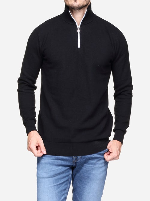 Maglione elegante con collo alto e cerniera - Yves Enzo - Kiabi Maglione elegante con collo alto e cerniera - Yves Enzo - Kiabi