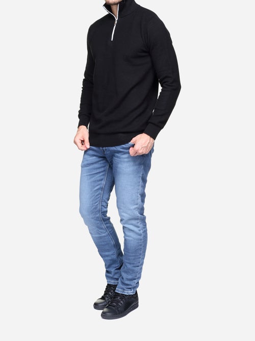 Maglione elegante con collo alto e cerniera - Yves Enzo - Kiabi Maglione elegante con collo alto e cerniera - Yves Enzo - Kiabi