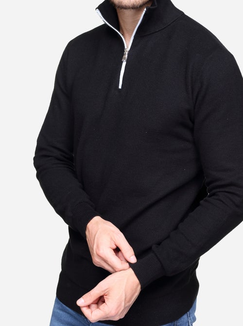 Maglione elegante con collo alto e cerniera - Yves Enzo - Kiabi Maglione elegante con collo alto e cerniera - Yves Enzo - Kiabi