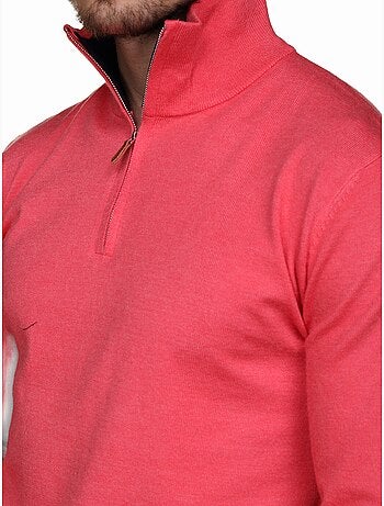 Maglione elegante con collo alto e cerniera - Yves Enzo