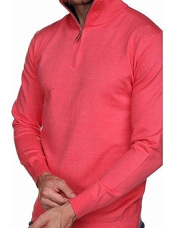 Maglione elegante con collo alto e cerniera - Yves Enzo