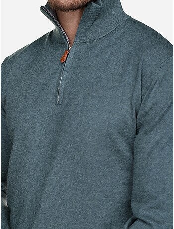 Maglione elegante con collo alto e cerniera - Yves Enzo