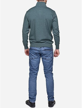 Maglione elegante con collo alto e cerniera - Yves Enzo