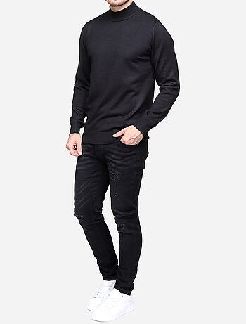 Maglione elegante con collo alto e maniche lunghe - Frilivin