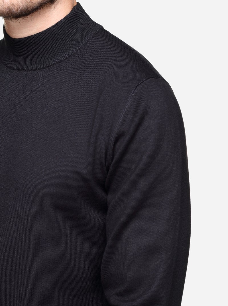 Maglione elegante con collo alto e maniche lunghe - Frilivin Nero - Kiabi