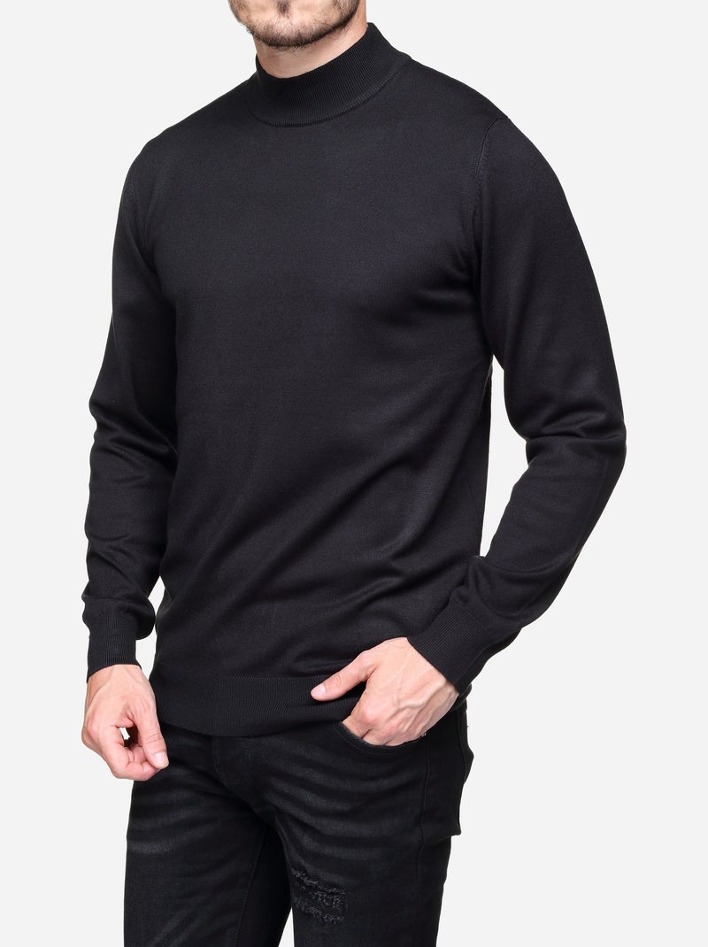 Maglione elegante con collo alto e maniche lunghe - Frilivin Nero - Kiabi
