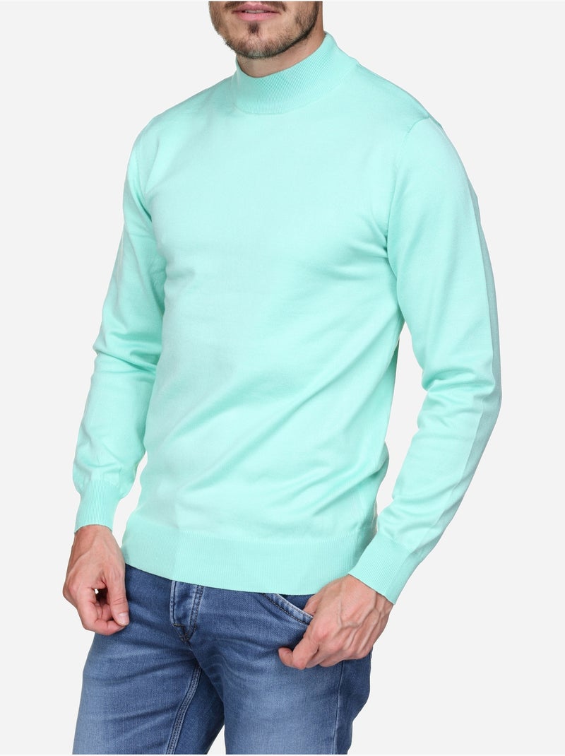Maglione elegante con collo alto e maniche lunghe - Frilivin Verde acqua - Kiabi