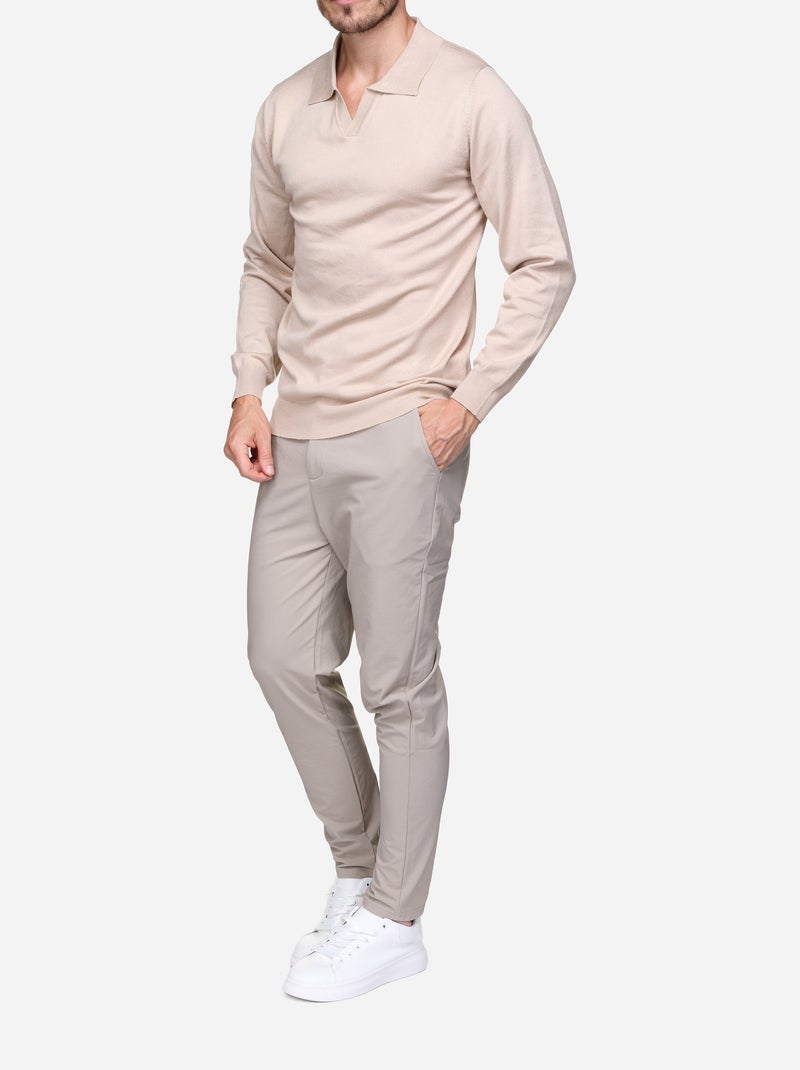 Maglione elegante con collo con cerniera - Frilivin Crema - Kiabi