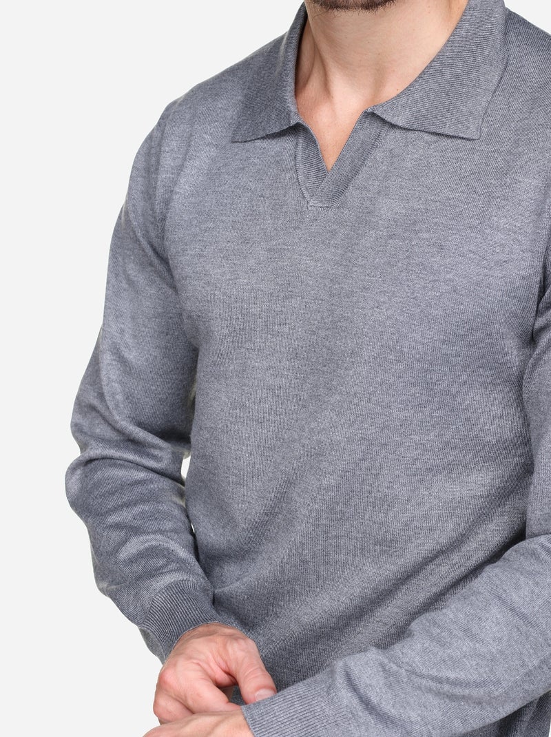 Maglione elegante con collo con cerniera - Frilivin Grigio - Kiabi