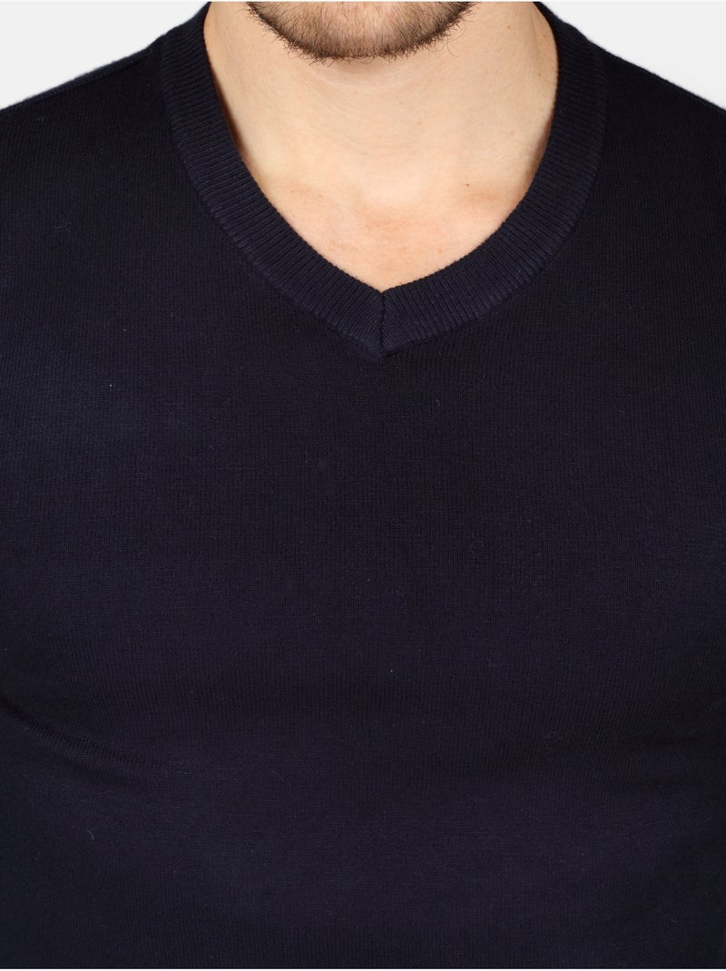 Maglione elegante con scollo a V - Kenzarro Blu - Kiabi
