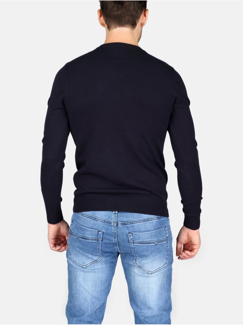 Maglione elegante con scollo a V - Kenzarro Blu - Kiabi