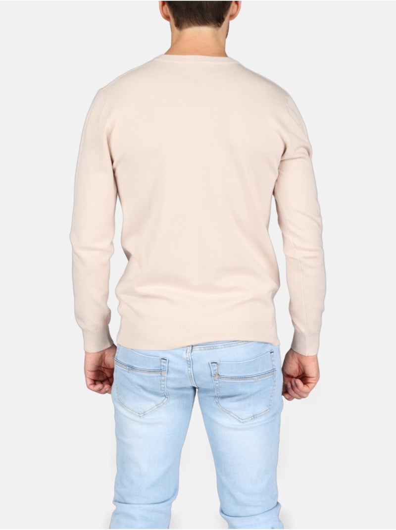Maglione elegante con scollo a V - Kenzarro Crema - Kiabi
