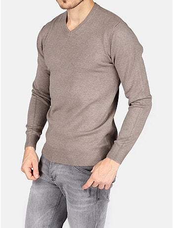 Maglione elegante con scollo a V - Kenzarro