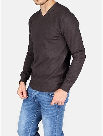Maglione elegante con scollo a V - Kenzarro