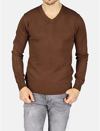 Maglione elegante con scollo a v - kenzarro