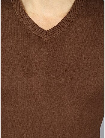 Maglione elegante con scollo a v - kenzarro