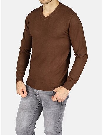 Maglione elegante con scollo a v - kenzarro