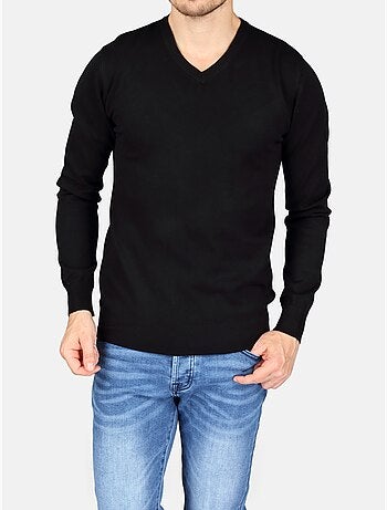 Maglione elegante con scollo a V - Kenzarro