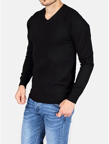 Maglione elegante con scollo a V - Kenzarro