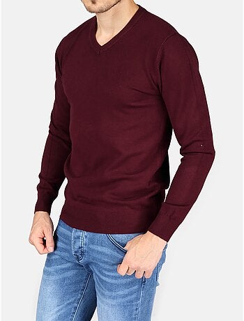 Maglione elegante con scollo a V - Kenzarro
