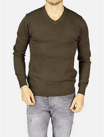 Maglione elegante con scollo a v - kenzarro