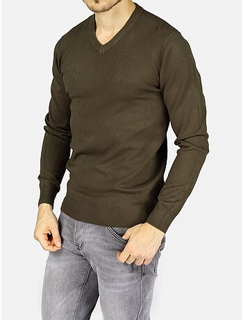 Maglione elegante con scollo a v - kenzarro