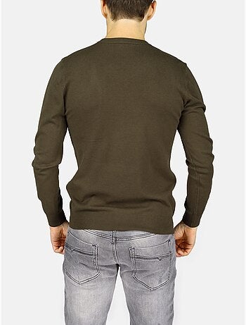 Maglione elegante con scollo a v - kenzarro