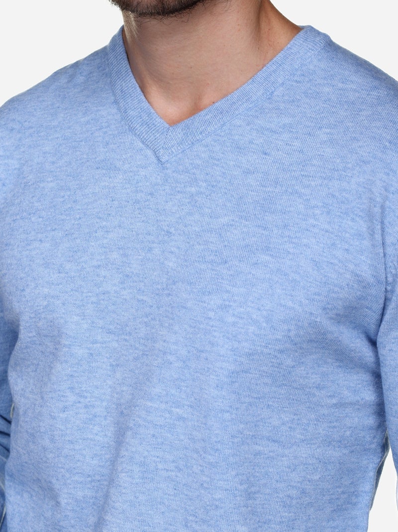 Maglione elegante con scollo a V - Yves Enzo Blu - Kiabi