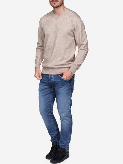 Maglione elegante con scollo a V - Yves Enzo - Kiabi Maglione elegante con scollo a V - Yves Enzo - Kiabi