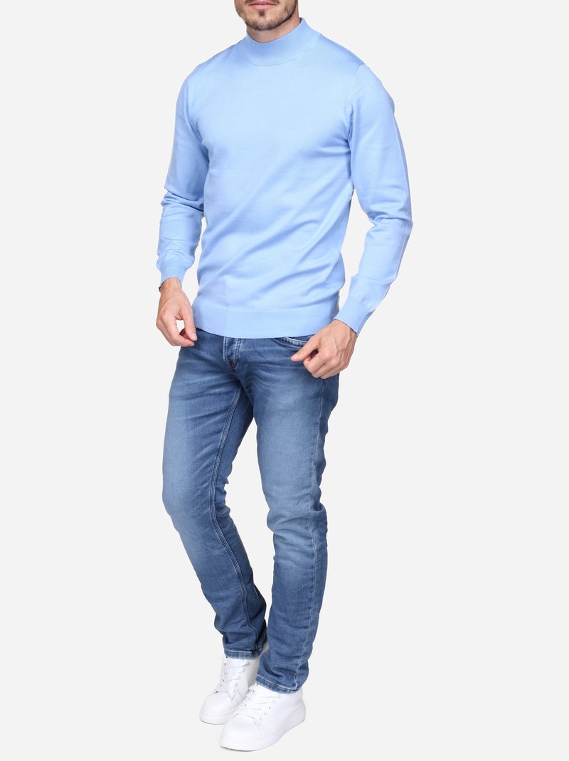 Maglione elegante da infilare - Frilivin Blu cielo - Kiabi
