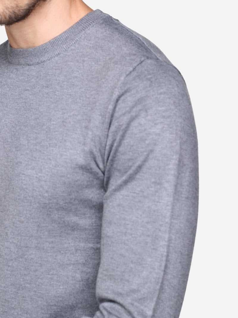 Maglione elegante da infilare - Frilivin Grigio chiaro - Kiabi