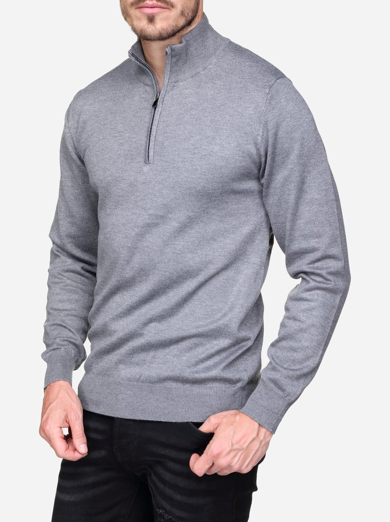 Maglione elegante da infilare - Frilivin Grigio chiaro - Kiabi