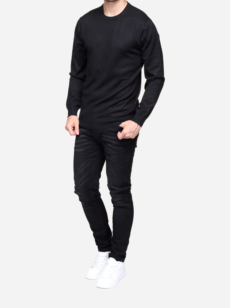 Maglione elegante da infilare - Frilivin Nero - Kiabi