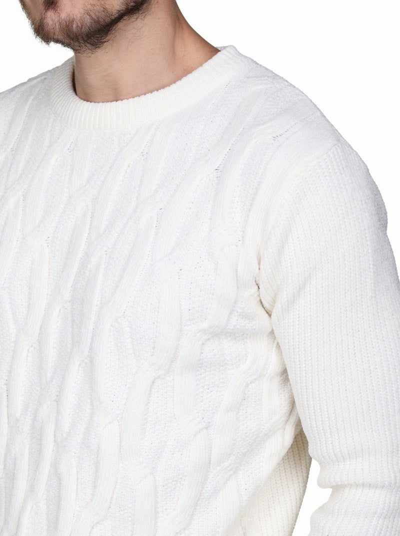 Maglione elegante da infilare - Kenzarro Bianco - Kiabi