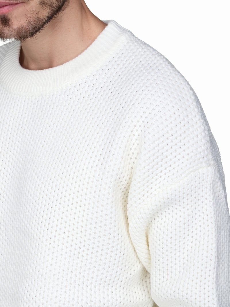 Maglione elegante da infilare - Kenzarro Bianco - Kiabi