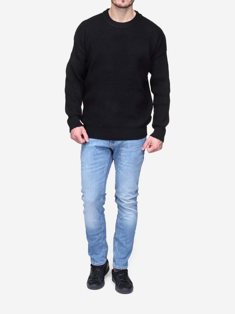 Maglione elegante da infilare - Kenzarro Nero - Kiabi