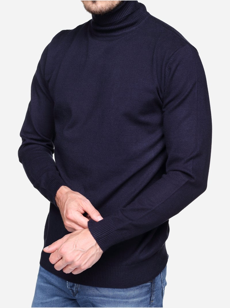 Maglione elegante da infilare - Yves Enzo Blu scuro - Kiabi