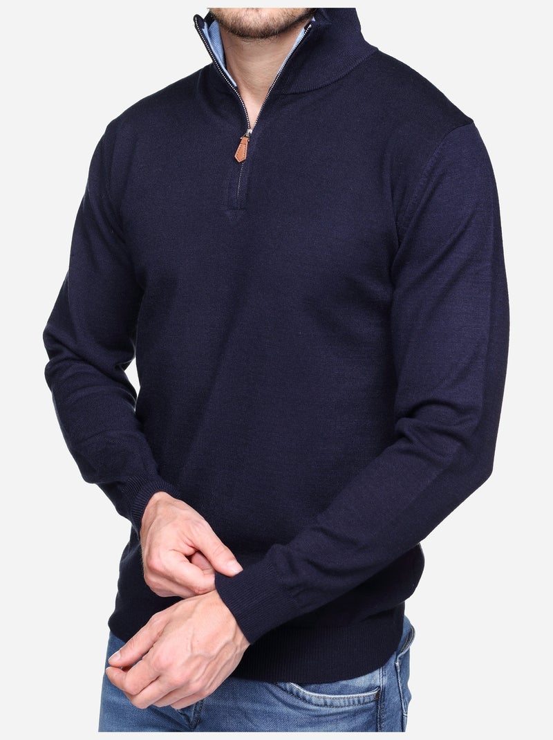 Maglione elegante da infilare - Yves Enzo Blu scuro - Kiabi