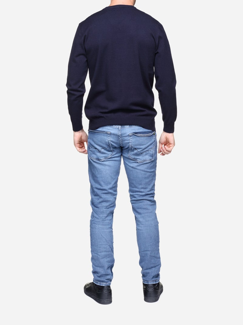 Maglione elegante da infilare - Yves Enzo Blu scuro - Kiabi