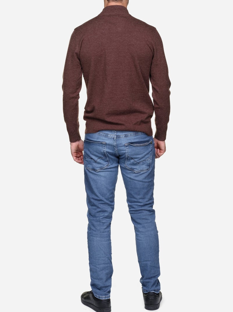 Maglione elegante da infilare - Yves Enzo Marrone scuro - Kiabi