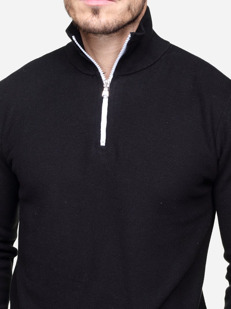 Maglione elegante da infilare - Yves Enzo Nero - Kiabi