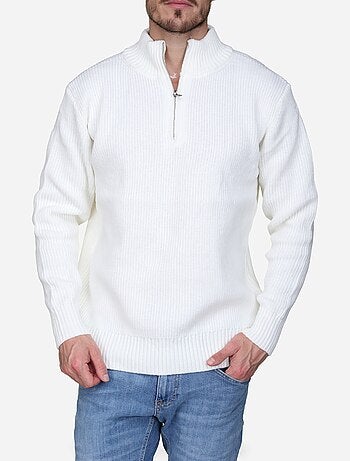 Maglione elegante con collo alto e cerniera - Kenzarro