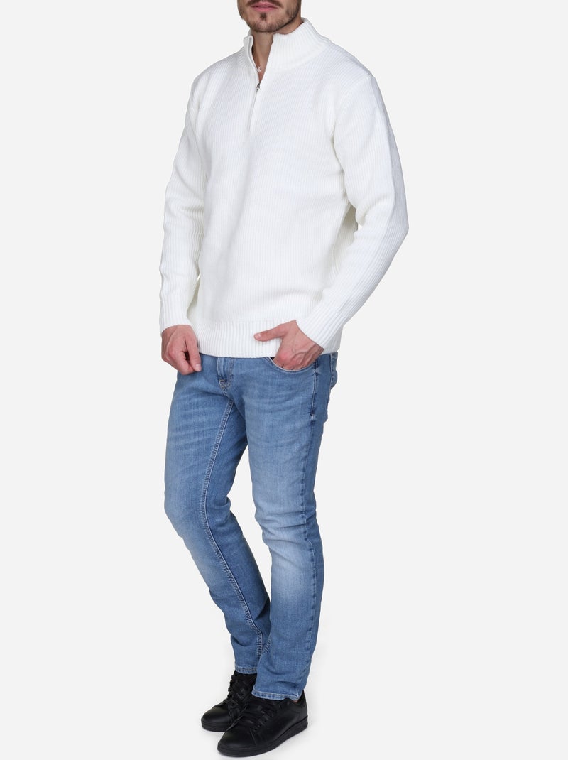 Maglione elegante da infilare Bianco - Kiabi