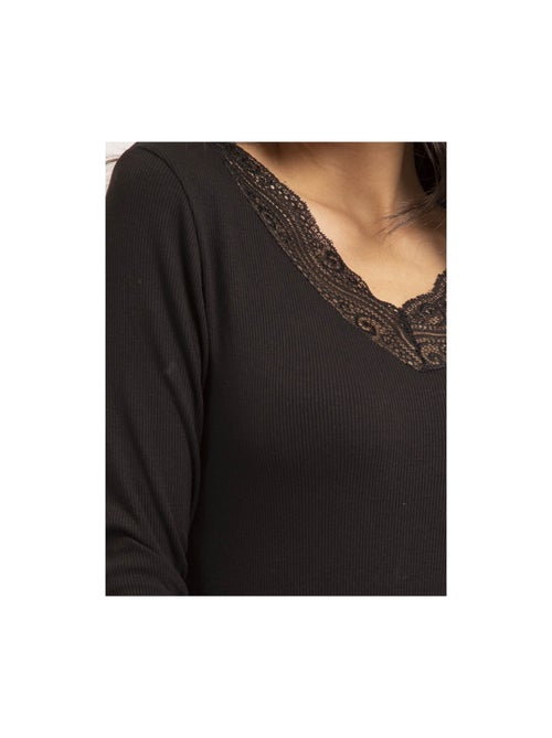 Maglione fine collo con pizzo FALIA - Kiabi