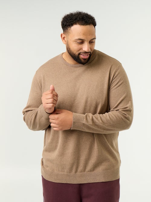 Maglione girocollo a maglia fine - Kiabi