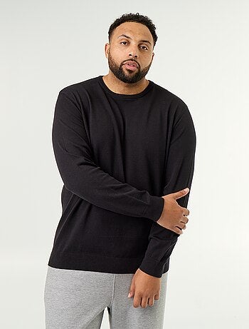 Maglione girocollo a maglia fine